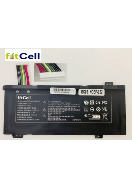 Nion Monster Uyumlu Abra A5 V15.10.1,ABRA A5 V15.2.2 Notebook Batarya - Pil