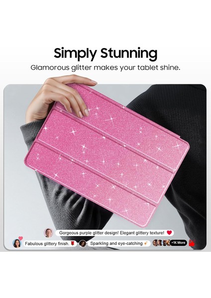 Samsung Galaxy Tab S10 LITE/S10 Fe/s9 Fe 5g 10.9 Inç/tab S9 11 Inç Tablet Kılıfı, Kız Çocukları Için Parıltılı Şeffaf Otomatik Uyandırma/uyku Özellikli Tablet Kılıfı (Yurt Dışından) fiyatları