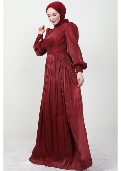 Ipek Tesettür Elbise Bordo fırsatları