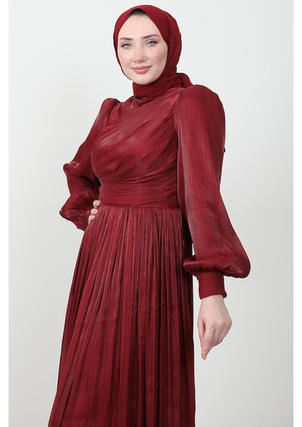 Ipek Tesettür Elbise Bordo indirimleri