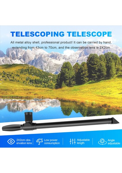 Havuz ve Plaj Dalışı Için Ayarlanabilir Periskop 5X20 Büyütme Ölü Açı Gözlem Avı Monoküler Teleskop (Yurt Dışından) fırsatları