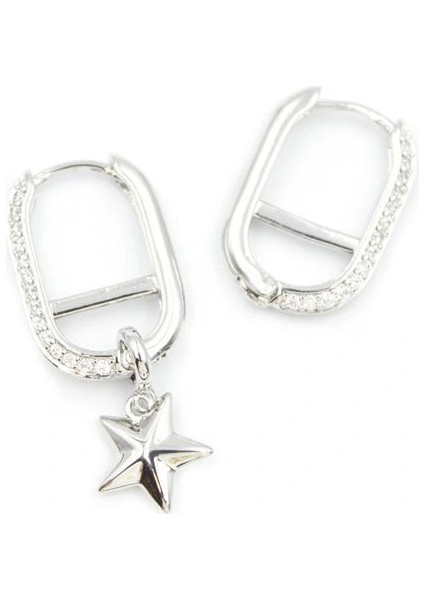 Halka Yıldız Küpe - Gümüş fiyatları