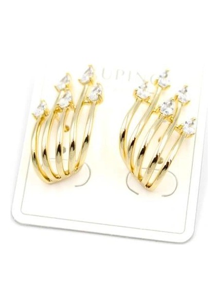 Taşlı Küpe - 14K Altın fiyatları