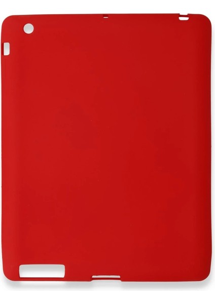 Ipad 4 9.7 Kılıf Evo Tablet Silikon - Kırmızı