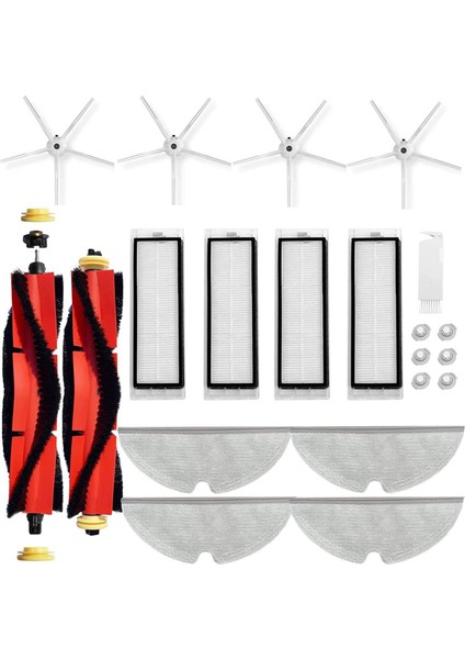 Xiaomi Roborock S4 S5 S6 E4 E20 Ana Yan Fırça Hepa Filtre Paspasları (Yurt Dışından)