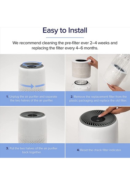 Levoit Hava Temizleyici Çekirdek Mini Parça Çekirdek Mini-Rf H13 Hepa Filtresi 3in1 Aktif Karbon Filtresi Için 3pcs Yedek Filtre (Yurt Dışından) fırsatları