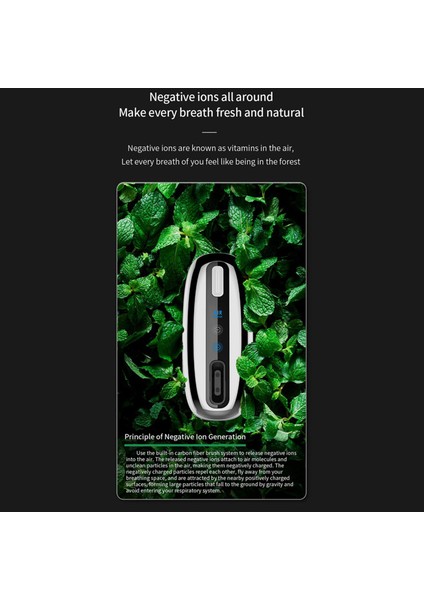 2x 200 Milyon Satır Içi Negatif Iyon Hava Temizleyicisi Taşınabilir 360 Derece Çok Yönlü Yatak Odası Banyo Kokusu Koku Deodorant Ab Fişi (Yurt Dışından) fırsatları
