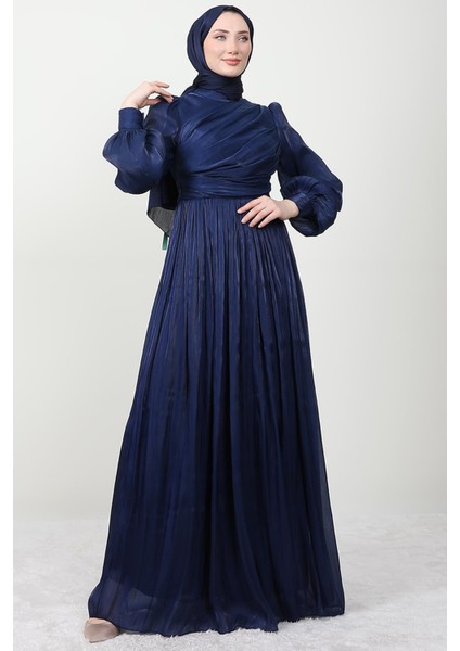 Ipek Tesettür Elbise Lacivert modelleri