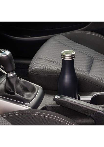 - 500 ml Mat Siyah, Paslanmaz Çelik Termos - Çift Cidarlı, Sızdırmaz - 240908