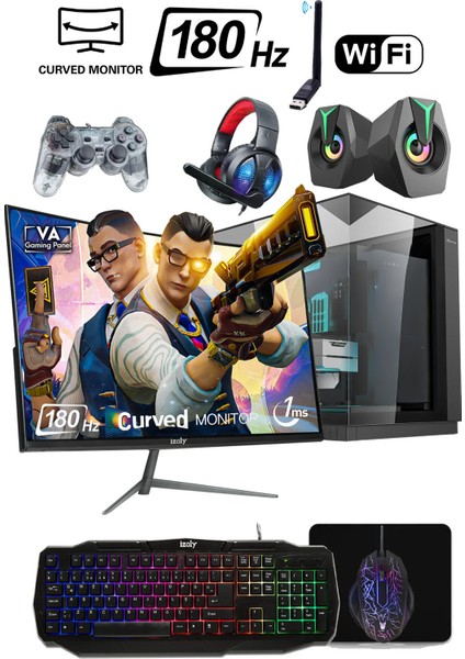 Ada x Ryzen 5 5500 32GB 1tb M.2 Nvme Rtx 5050 8gb 24" 180Hz Oyuncu Masaüstü Bilgisayarı