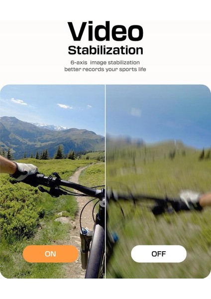 Surfola SF630 Aksiyon Kamerası 4K 60 Fps Aksesuar Seti, Su Geçirmez Kılıf Sualtı Spor Kamerası Wifi 1350 Mah