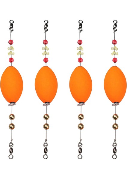 Tuzlu Su Için Haşhaş Mantarları Tatlı Su Balıkçılığı Popper Floats Redfish Benekli Alabalık Koyun Derisi Turuncu (Yurt Dışından)