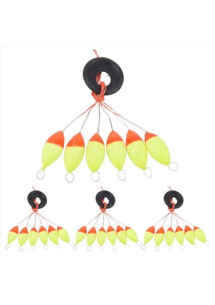 4 Adet Sarı Kırmızı Plastik 6 Inç 1 Balıkçı Bobber Tıpe Sz 3 (Yurt Dışından)