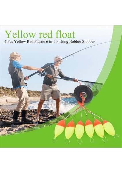 4 Adet Sarı Kırmızı Plastik 6 Inç 1 Balıkçı Bobber Tıpe Sz 3 (Yurt Dışından) fırsatları