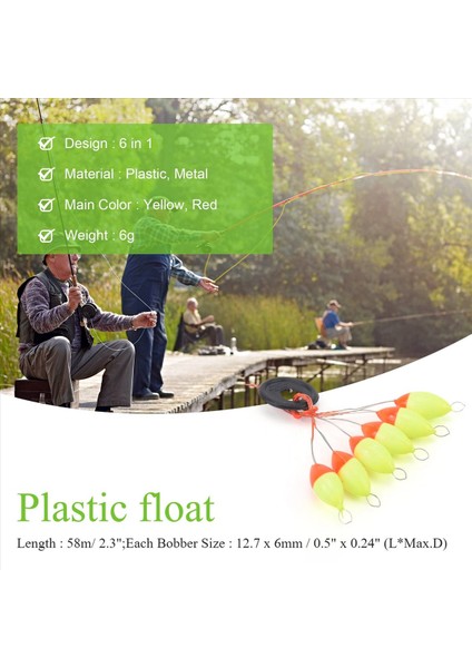 4 Adet Sarı Kırmızı Plastik 6 Inç 1 Balıkçı Bobber Tıpe Sz 3 (Yurt Dışından) indirimleri