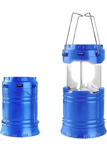 Büyük Boy Güneş Enerjili Kamp Feneri Işıldak Lamba USB Şarjlı indirimleri