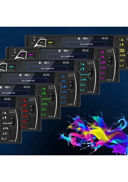 4.1 Inç Ekran Araba Mp5 Player Bluetooth 1 Din Uzaktan Ses Sistemi USB USB Aux Fm Desteği Arka Görünüm Kamerası (Yurt Dışından) indirimleri