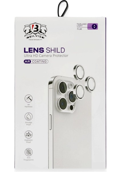 Newface Iphone 16 Bilvis Titan Kamera Lens - Gümüş modelleri