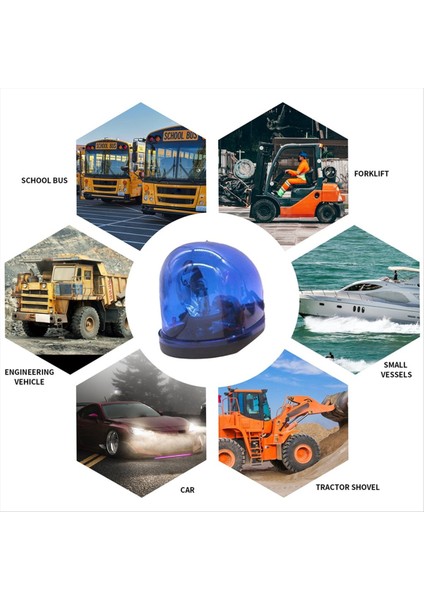 Mavi 12V Salyangoz Tipi Dönen Araba Alarm Lights Upan Uyarı Işık Tavan Işık Flaşı Işık Otomobiller Için Evrensel (Yurt Dışından)