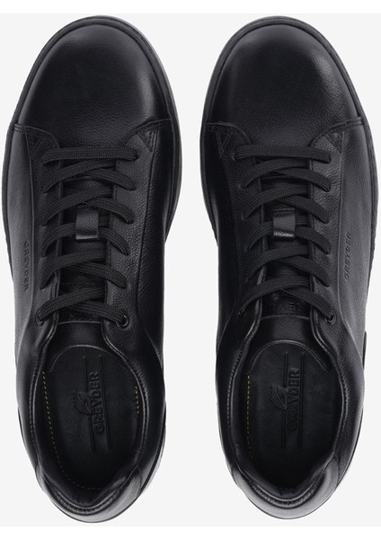 Erkek Siyah Hakiki Deri Sneaker Ayakkabı 5K1SA13293 indirimleri