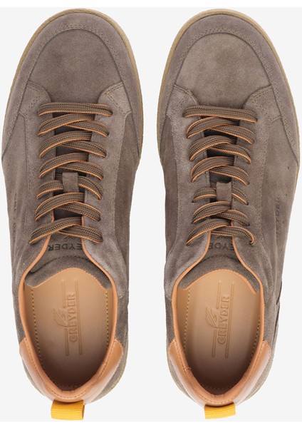 Erkek Haki Hakiki Deri Sneaker Ayakkabı 5K1SA18520 indirimleri