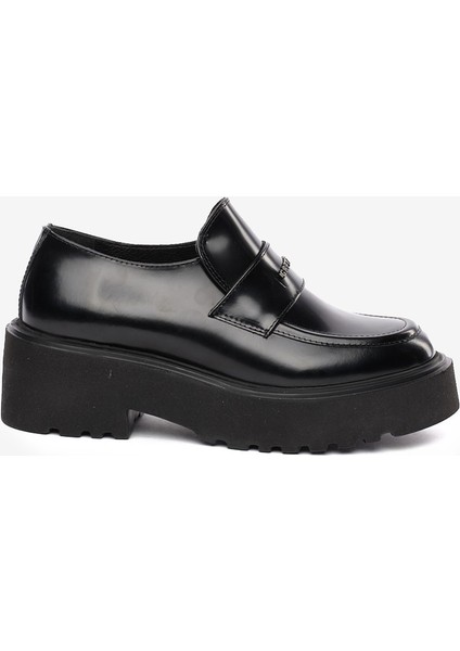 Kadın Siyah Hakiki Deri Loafer Ayakkabı 5K2CA35273