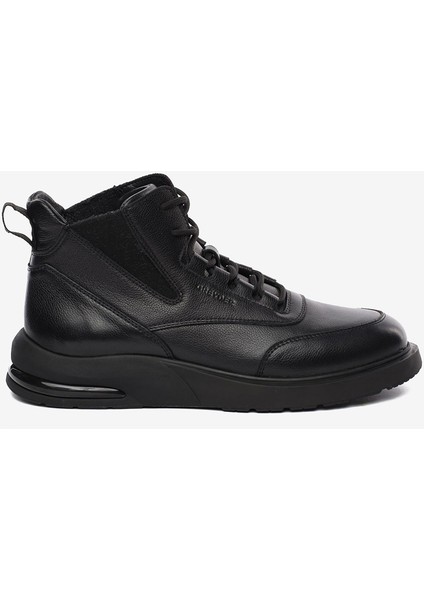 Erkek Siyah Hakiki Deri Sneaker Bot 5K1SB18741
