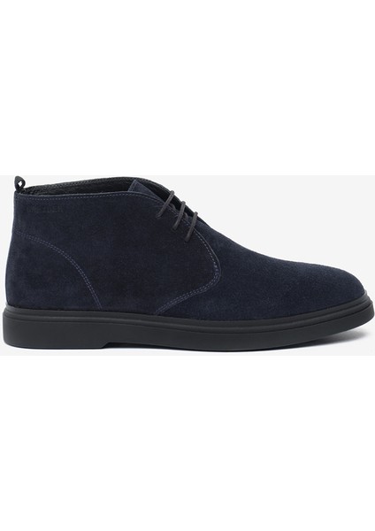 Erkek Lacivert Hakiki Deri Bot 5K1UB18492S