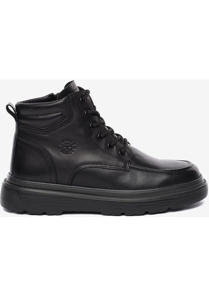 Erkek Siyah Hakiki Deri Bot 5K1UB18590