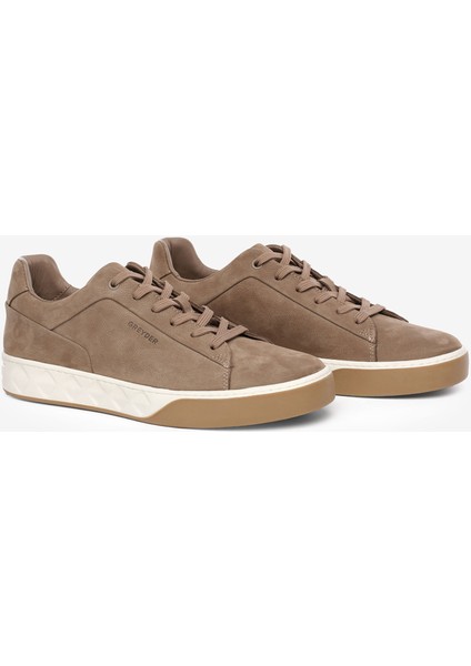 Erkek Vizon Hakiki Deri Sneaker Ayakkabı 5K1SA13293 modelleri