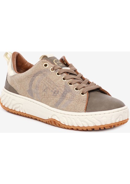 Greyder LAB Kadın Kahverengi Hakiki Deri Sneaker Ayakkabı 5K2CA45371