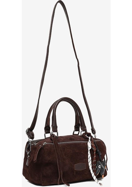 Kadın Kahverengi Hakiki Deri Çapraz Çanta 5K2CN69751