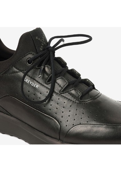 Erkek Siyah Hakiki Deri Ayakkabı 5K1UA17980 indirimleri