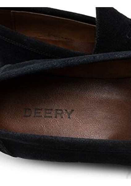 Hakiki Süet Siyah Erkek Loafer Microlight Taban ile Şık ve Rahat Ayakkabı