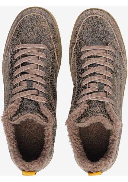 Erkek Siyah Ekru Hakiki Deri Sneaker Ayakkabı 5K1SA18523 indirimleri