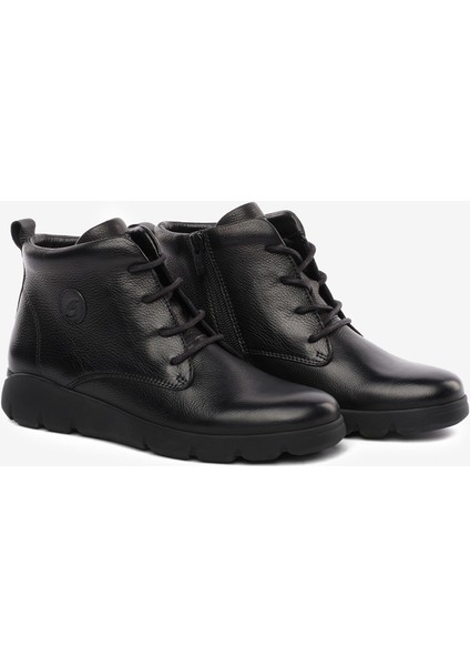 Kadın Siyah Hakiki Deri Comfort Bot 5K2FB35171 modelleri