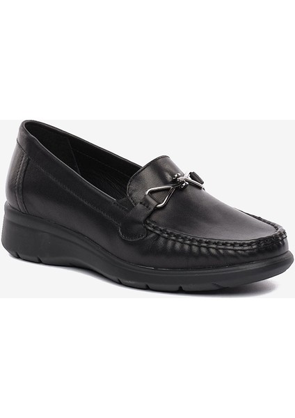 Kadın Siyah Hakiki Deri Comfort Ayakkabı 5K2FA32690 fiyatları
