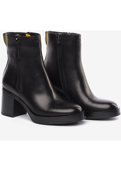 Kadın Siyah Hakiki Deri Topuklu Bot 5K2DB35292 modelleri