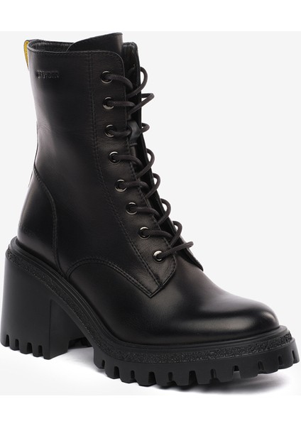 Kadın Siyah Hakiki Deri Topuklu Bot 5K2DB35281 fiyatları