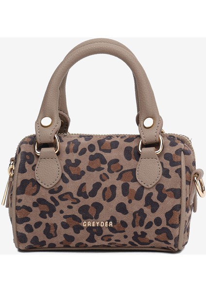 Kadın Leopar Hakiki Deri Çapraz Çanta 5K2CN69755