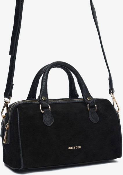 Kadın Siyah Hakiki Deri Çapraz Çanta 5K2CN69759