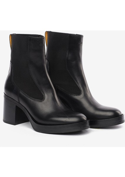 Kadın Siyah Hakiki Deri Topuklu Bot 5K2DB35291 modelleri