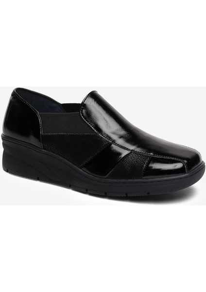 Kadın Siyah Rugan Hakiki Deri Comfort Ayakkabı 5K2FA59326 fiyatları