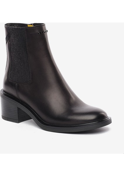 Kadın Siyah Hakiki Deri Topuklu Bot 5K2DB35332 fiyatları