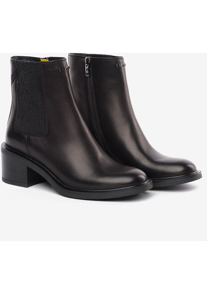 Kadın Siyah Hakiki Deri Topuklu Bot 5K2DB35332 modelleri