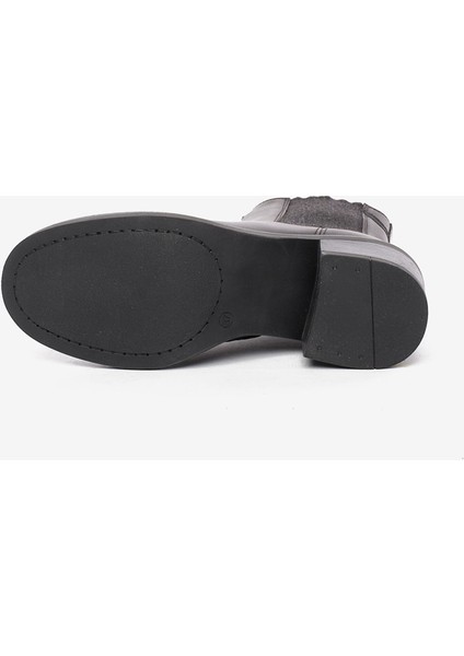 Kadın Siyah Hakiki Deri Topuklu Bot 5K2DB35332 indirimleri