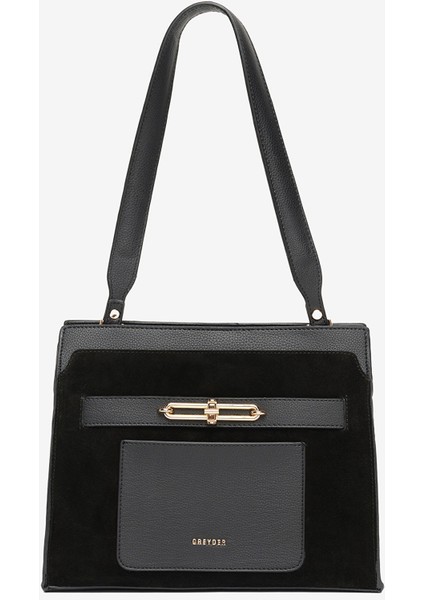 Kadın Siyah Hakiki Deri Kol Çantası 5K2CN69789