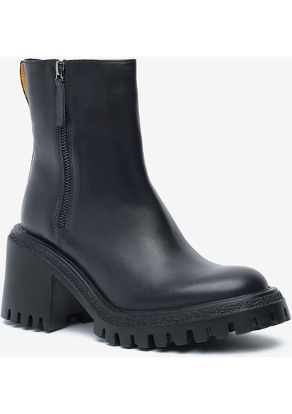 Kadın Siyah Hakiki Deri Topuklu Bot 5K2DB35280 fiyatları