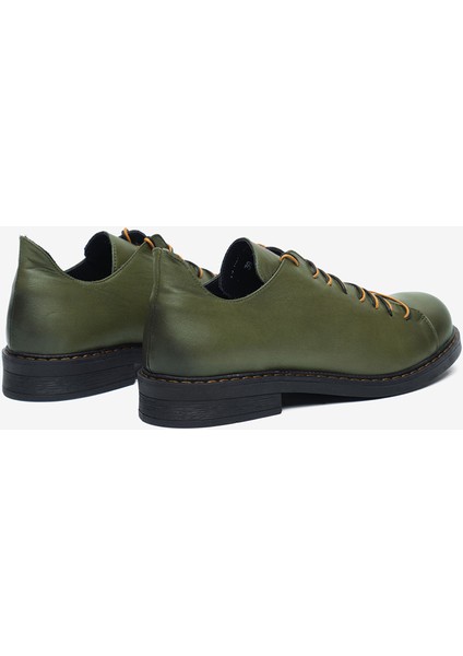 Kadın Haki Hakiki Klasik Ayakkabı 5K2AA59342