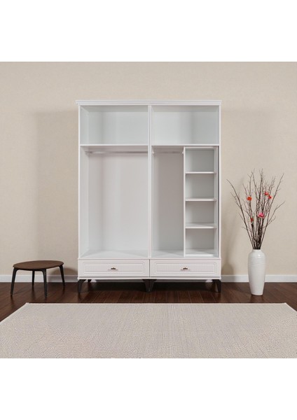 Slope 4 Kapılı Mdfayaklı Tasarım Country Gardırop fırsatları